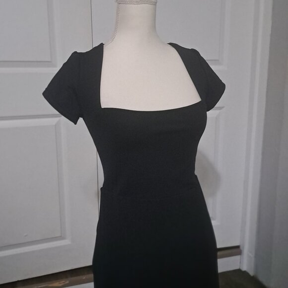 Casly Lamiit Square Neck Mini Dress Y2K Party Club Side Slit Medium NWT - Picture 2 of 9